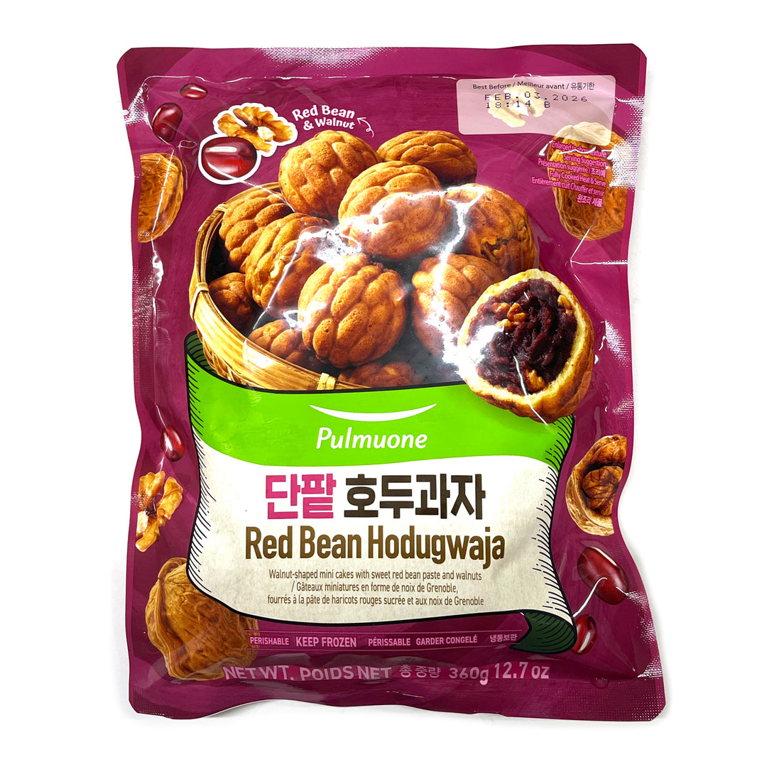 [Pulmuone] Red Bean Hodugwaja / 풀무원 단팥 호두과자 (360g)