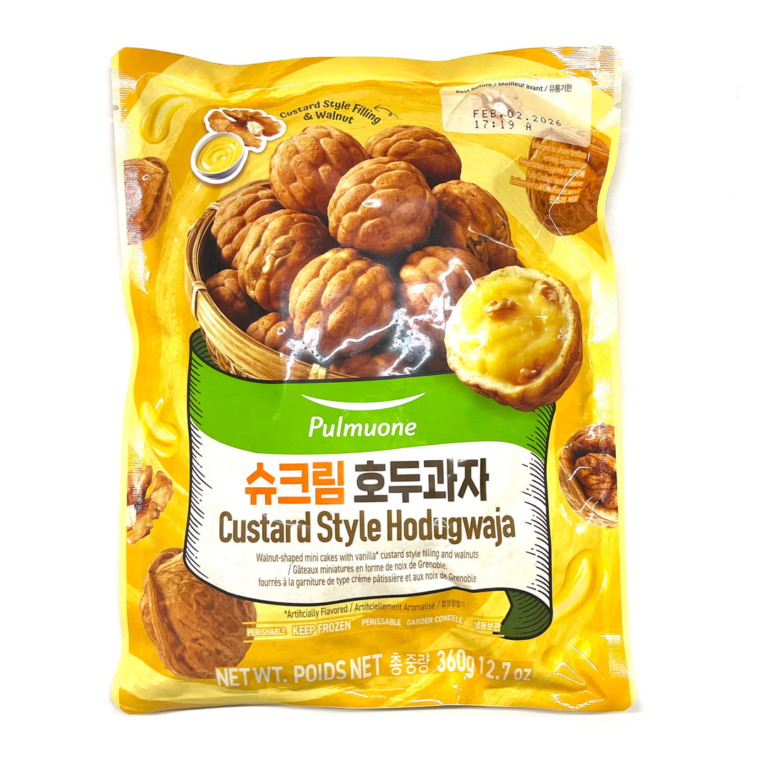[Pulmuone] Custard Style Hodugwaja / 풀무원 슈크림 호두과자 (360g)