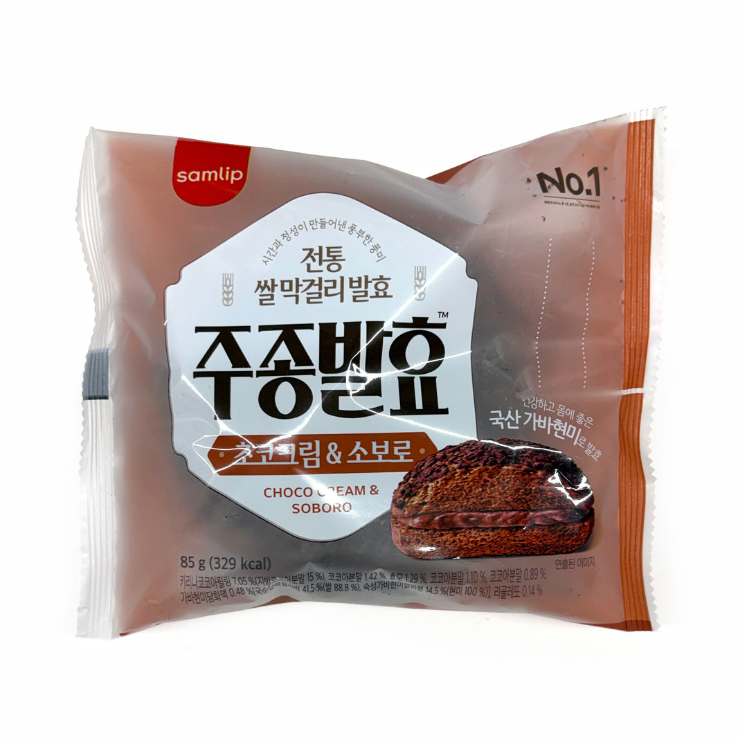 [Samlip] Chocolate Cream Soboro Bread / 삼립 주종발효 초코크림 & 소보로 (85g x3pk)