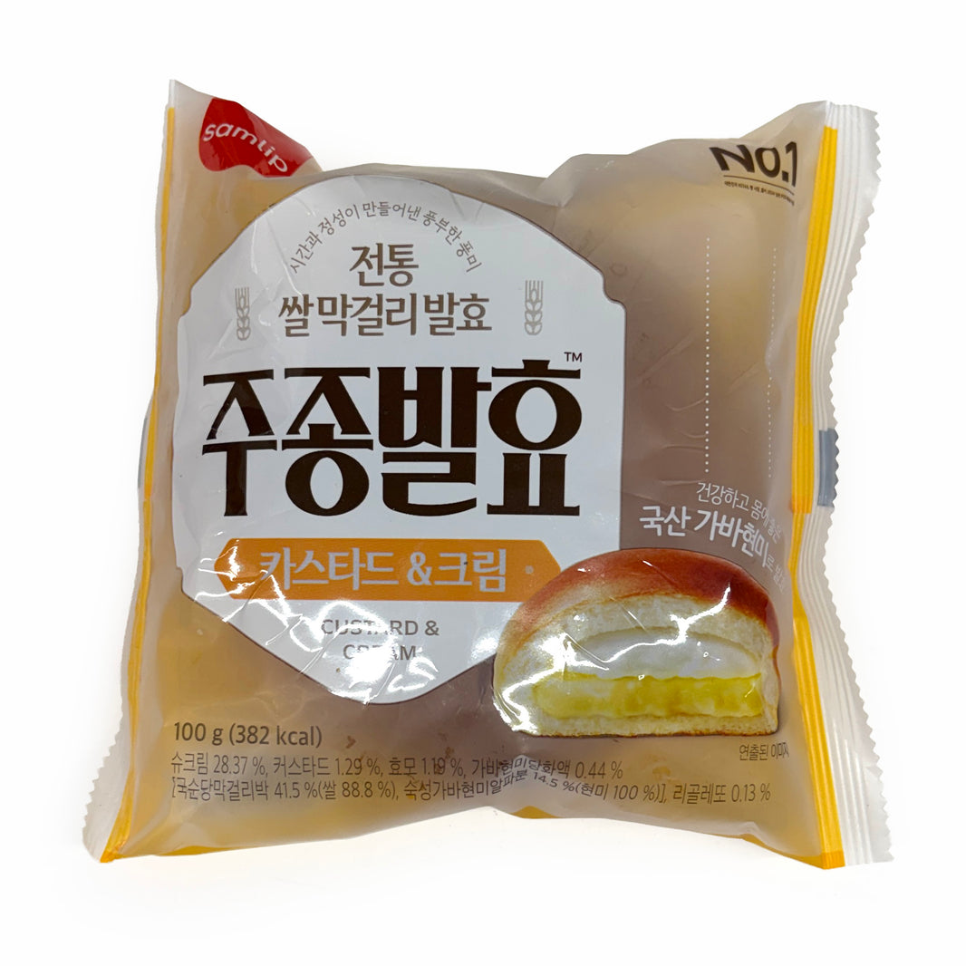 [Samlip] Custard Cream Bread / 삼립 주종발효 카스타드 & 크림 (100g x3pk)
