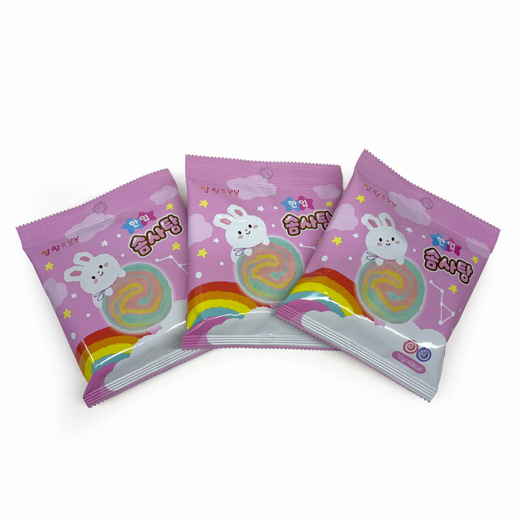 Rainbow Cotton Candy / 앙팡드봉봉 한입 솜사탕 (10g x3pk)