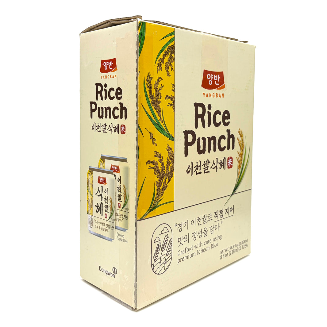 [Dongwon] Fermented Rice Punch Sikhye / 동원 양반 이천쌀 식혜 (238ml X 12 cans)
