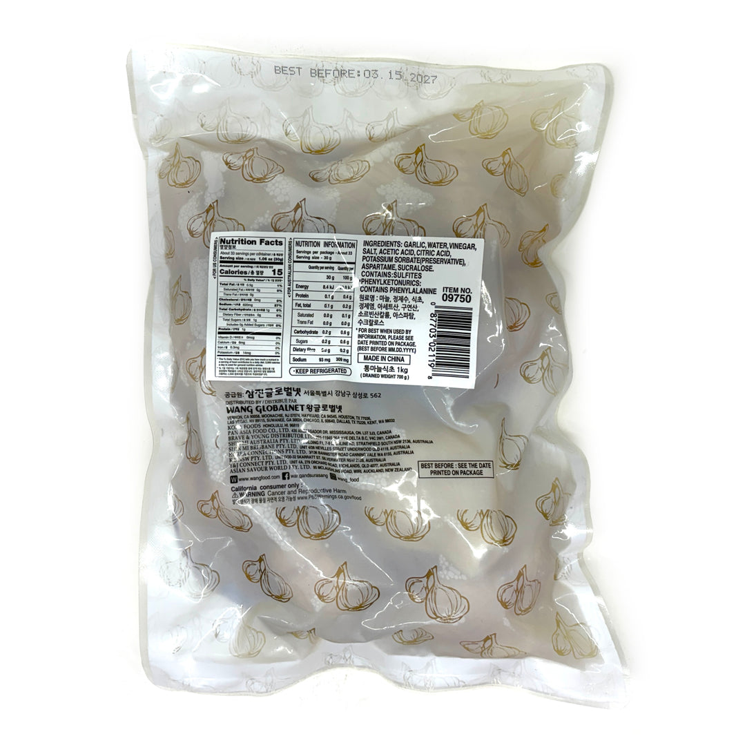 [Wang] Whole Pickled Garlic Vinegar / 왕 시골 절임 통마늘 마늘 식초 짱아지 절임 (1kg)