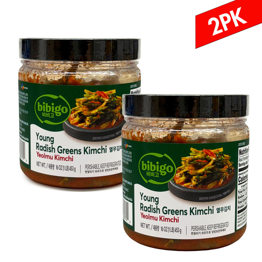 July 4th 1+1 [Bibigo] Young Radish Greens Yeolmu Kimchi / 비비고 열무 김치 (453g)