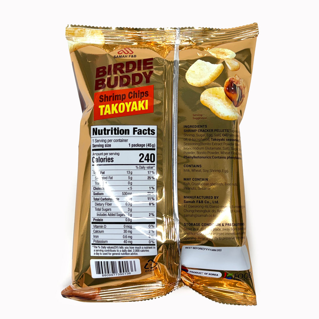 삼아 버디버디 새우칩 타코야키 (45g x2pk)