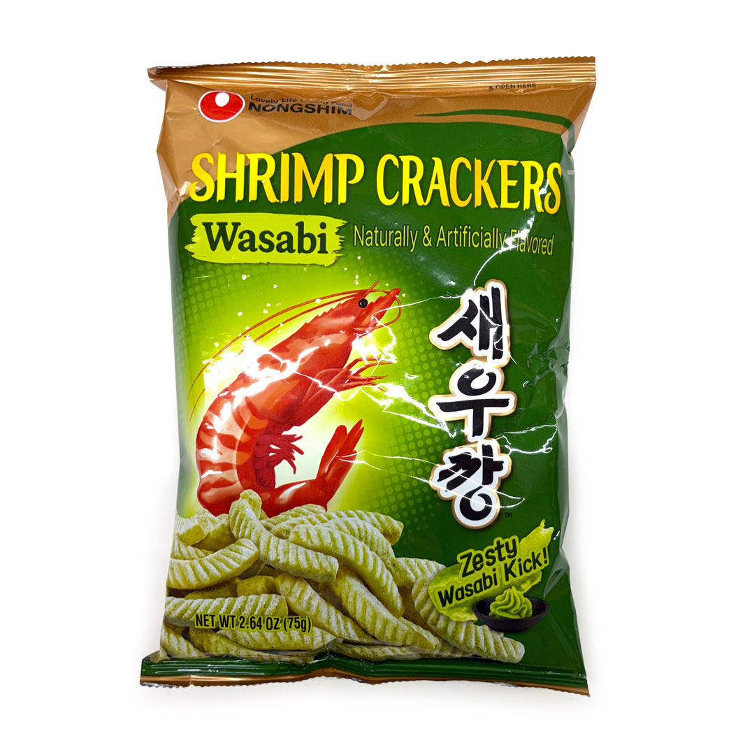 [Nongshim] Shrimp Crackers Wasabi / 농심 새우깡 와사비 (75g x2pk)