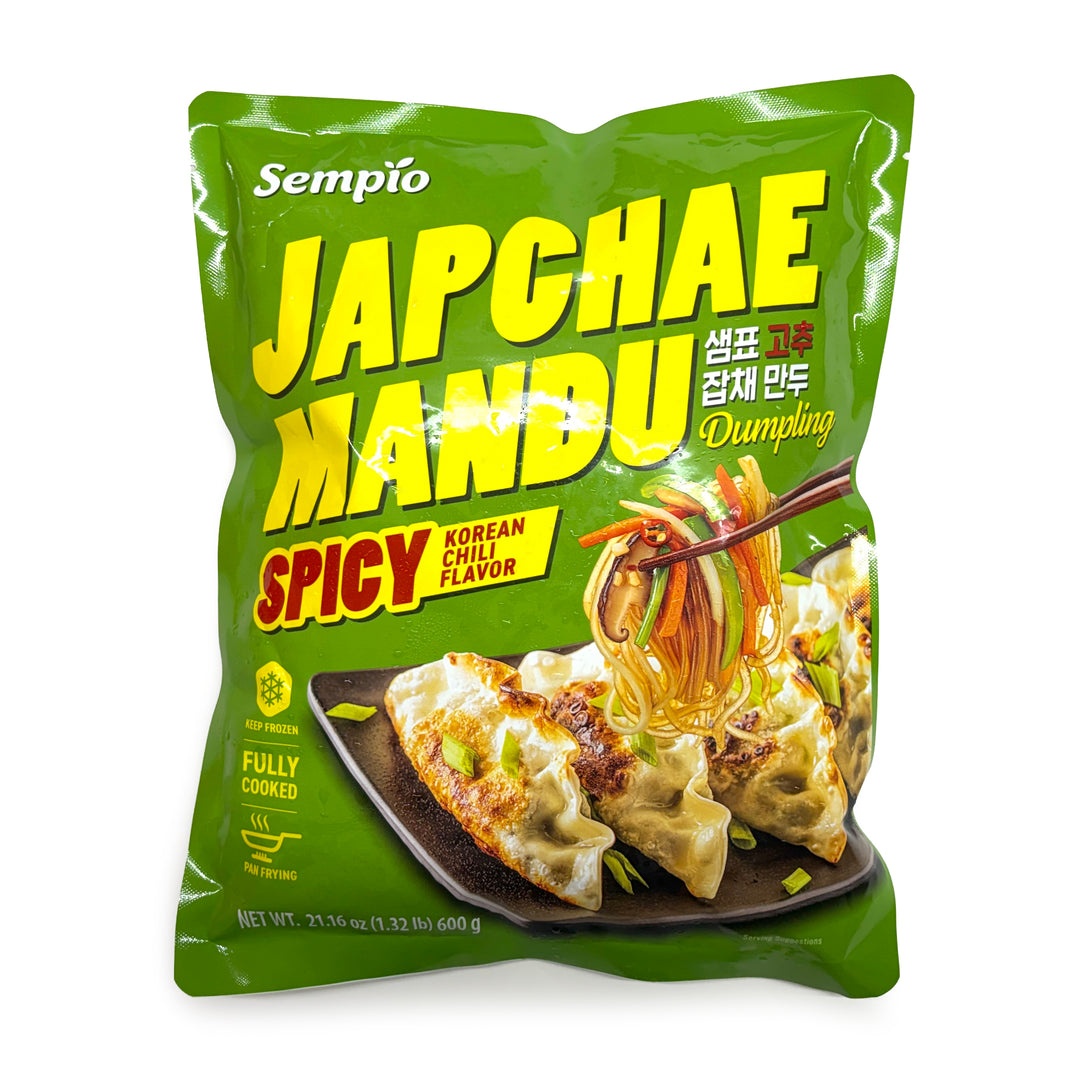 [Sempio] Japchae Mandu Dumplings Spicy Korean Chili Flavor / 샘표 고추 잡채 만두 (600g)