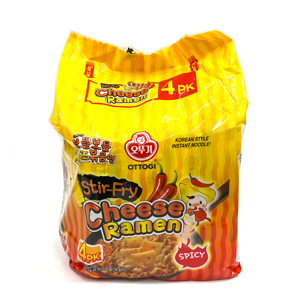 [Ottogi] Stir-Fri Cheese Ramen Spicy / 오뚜기 보들보들 치즈 볶음면 라면 매운맛 (4pks)