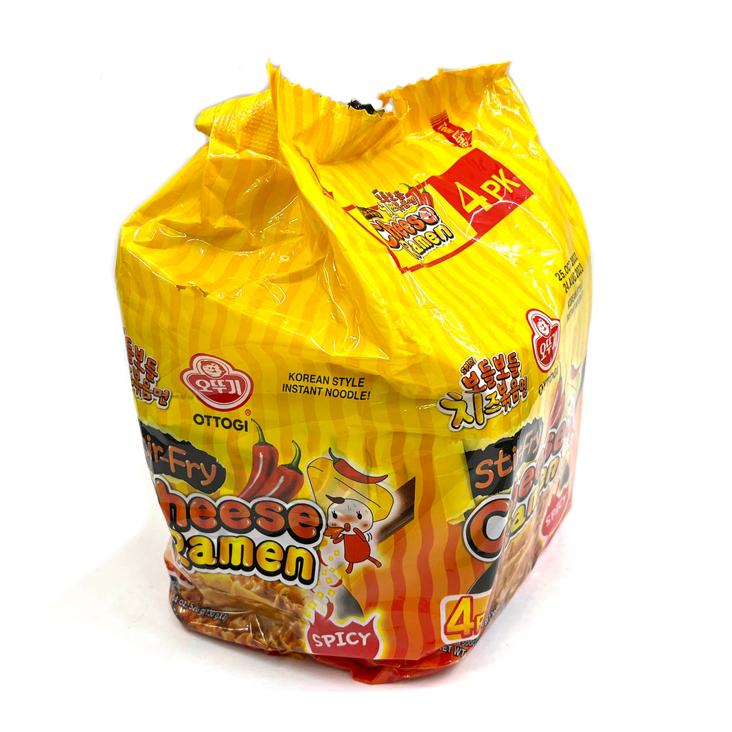 [Ottogi] Stir-Fri Cheese Ramen Spicy / 오뚜기 보들보들 치즈 볶음면 라면 매운맛 (4pks)