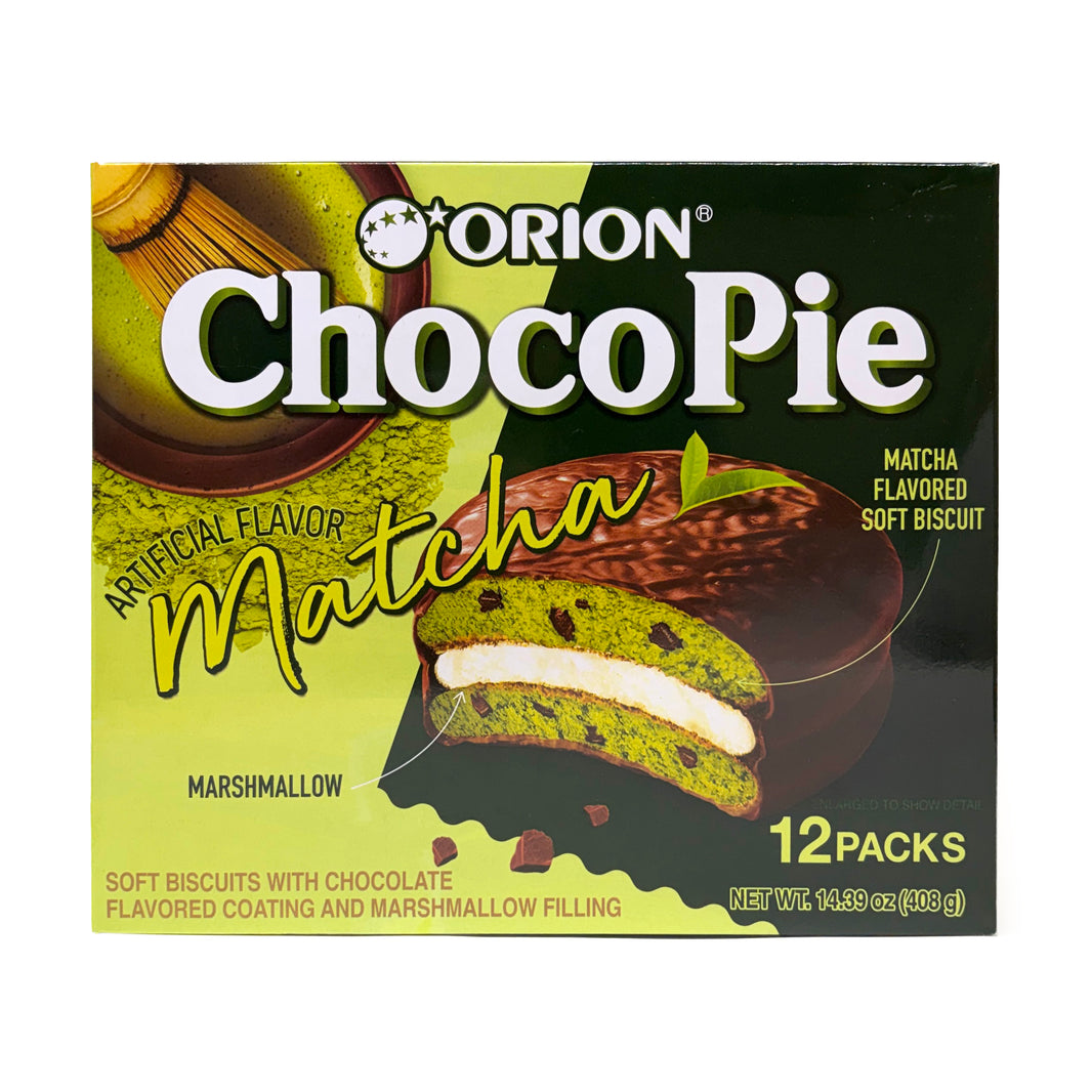 [Orion] Choco Pie Matcha / 오리온 마차 초코파이 (12pk/box)