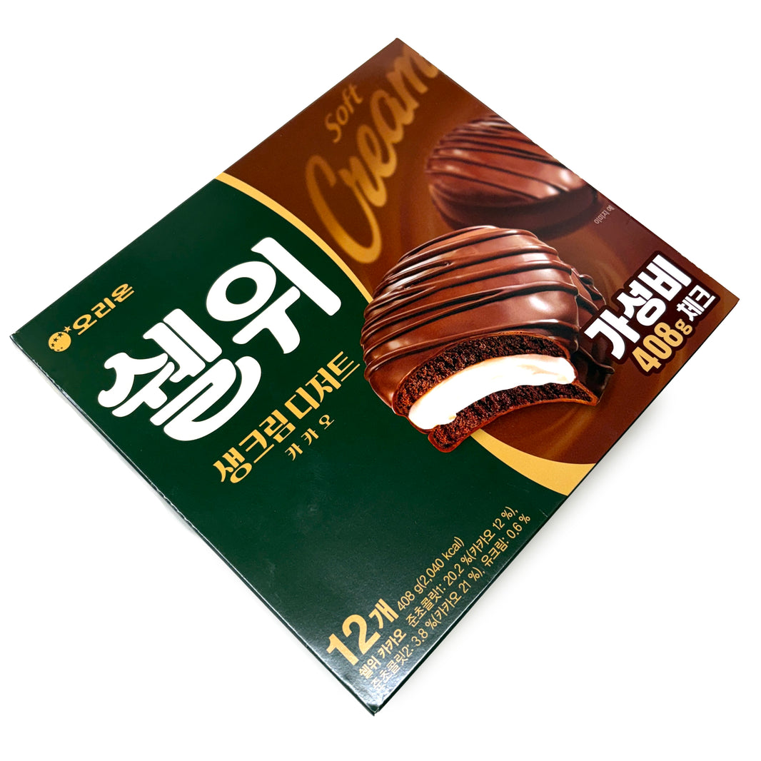 [Orion] Shellwe Chocolatey Cake w. Cream Filling Cacao / 오리온 쉘위 생크림 디저트 카카오 (12pk/box)
