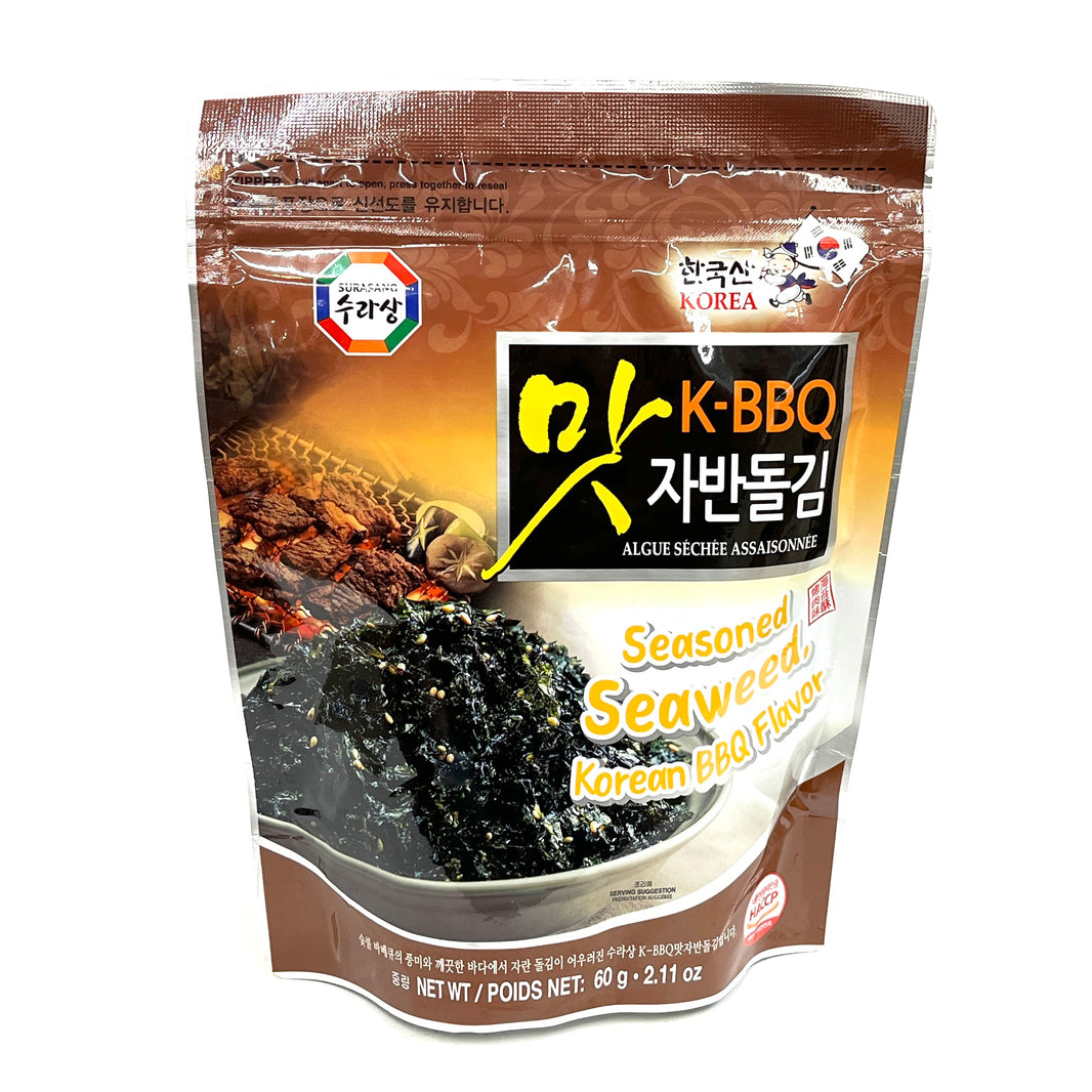 [Surasang] Seasoned Seaweed Korean BBQ Flavor / 수라상 K-BBQ 맛 자반 돌김 (60g)