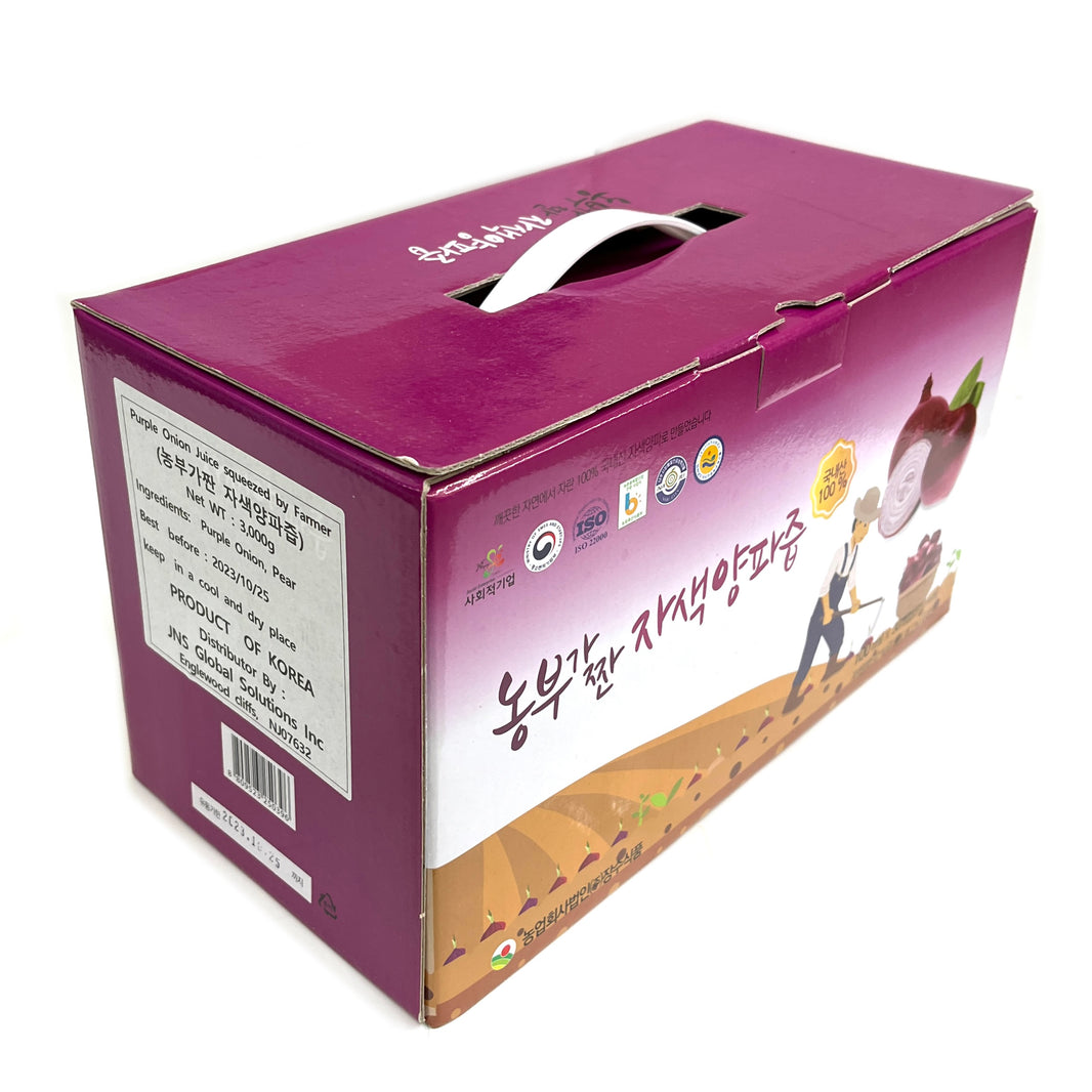 [Jangsoo] Purple Onion Juice Squeezed by Farmer  / 장수 농부가 짠 자색 양파 즙 (30pk/box)