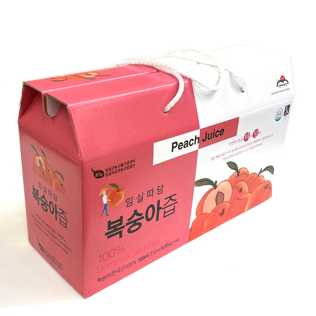[Imsilttadam] Peach Juice / 임실따담 복숭아 즙 (30pk/box)