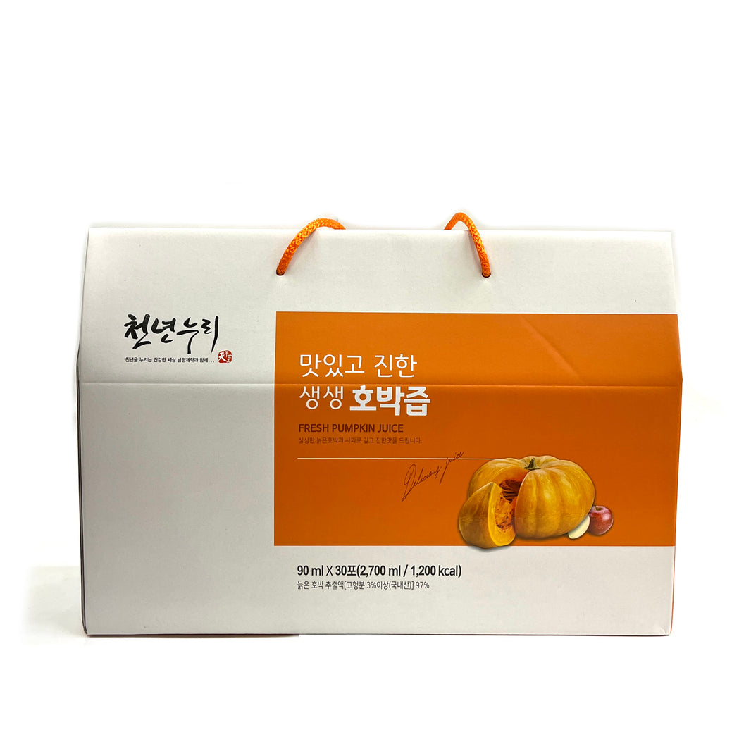 [Chunnyunnuri] Fresh Pumpkin Juice / 천년누리 맛있고 진한 생생 호박 즙 (30pk/box)