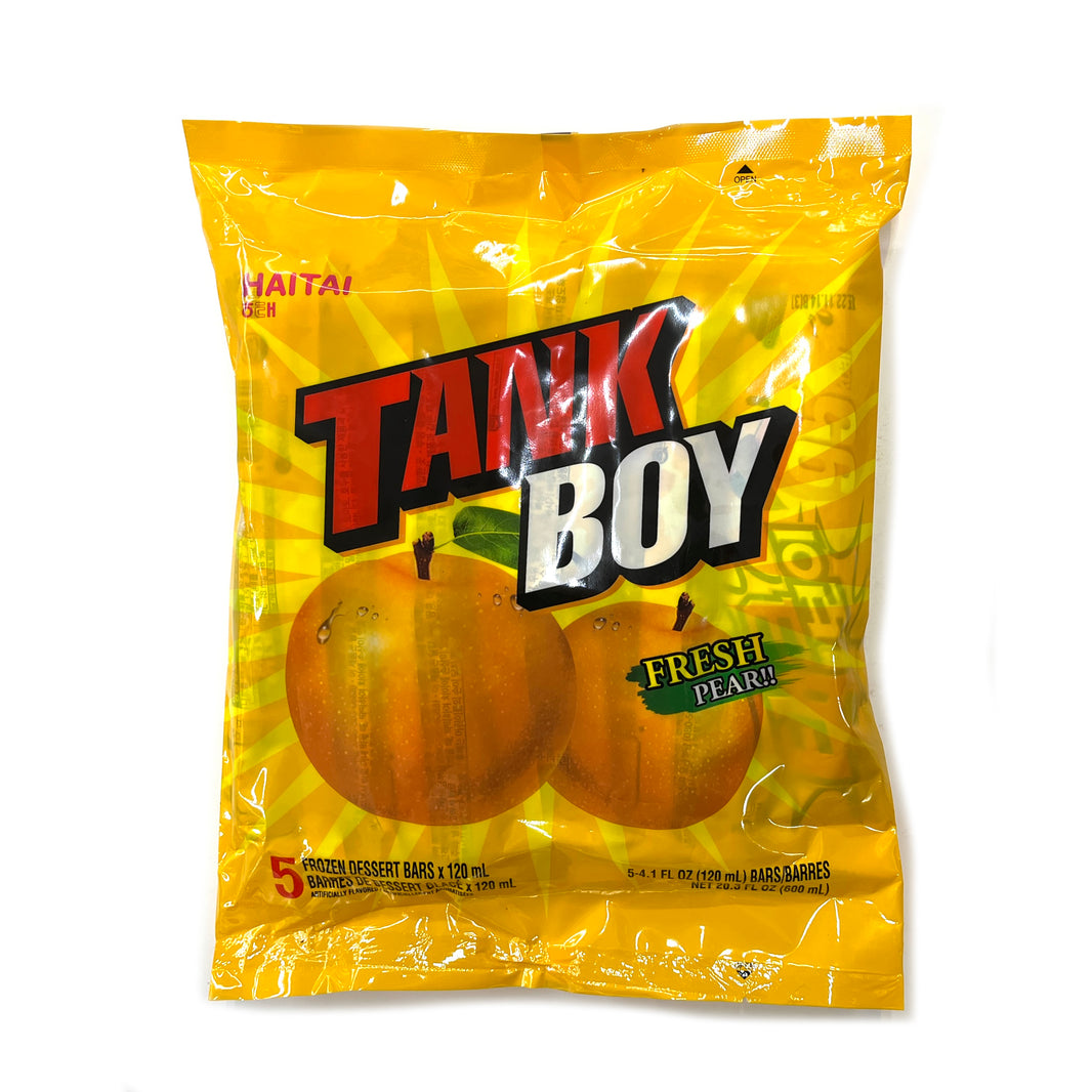 [Haitai] Tank Boy Fresh Pear Popsicle / 해태 탱크보이 (120ml x 5pcs)