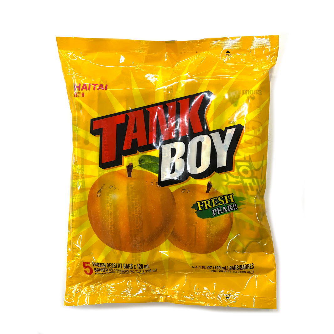 [Haitai] Tank Boy Fresh Pear Popsicle / 해태 탱크보이 (120ml x 5pcs)