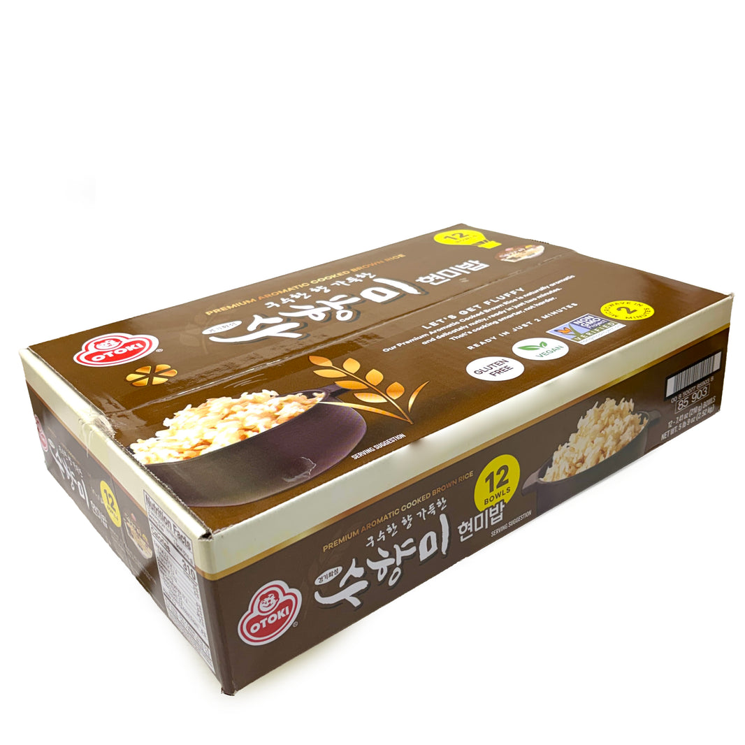 [Ottogi] Premium Aromatic Cooked Brown Rice / 오뚜기 경기화성 구수한 향 가득 수향미 현미밥 밥 (12ea/box)