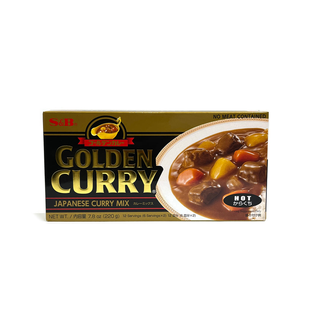 [S&B] Golden Curry Japanese Curry Mix Hot / S&B 골든 카레 일본식 카레 매운맛 (220g)