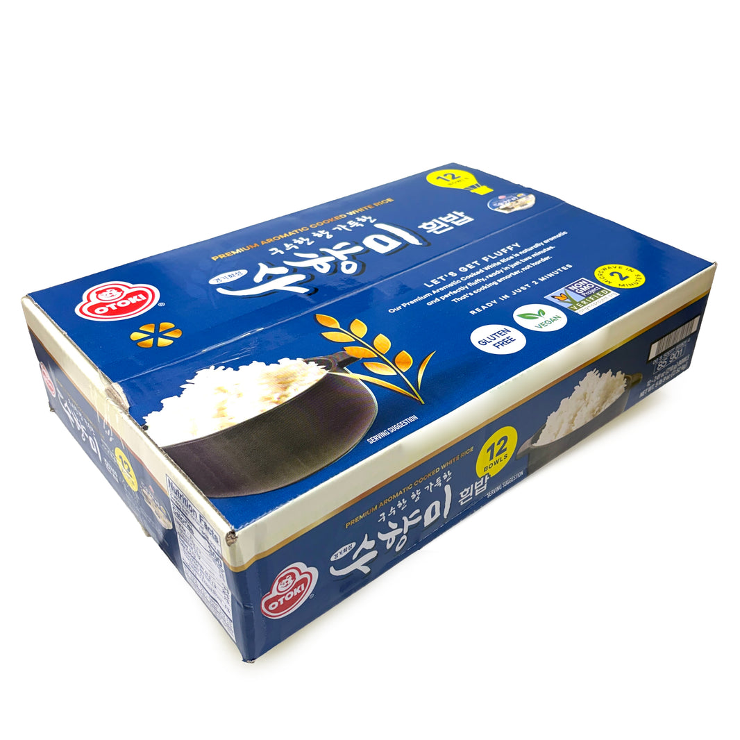 [Ottogi] Premium Aromatic Cooked White Rice / 오뚜기 경기화성 구수한 향 가득 수향미 흰밥 백미 밥 (12ea/box)