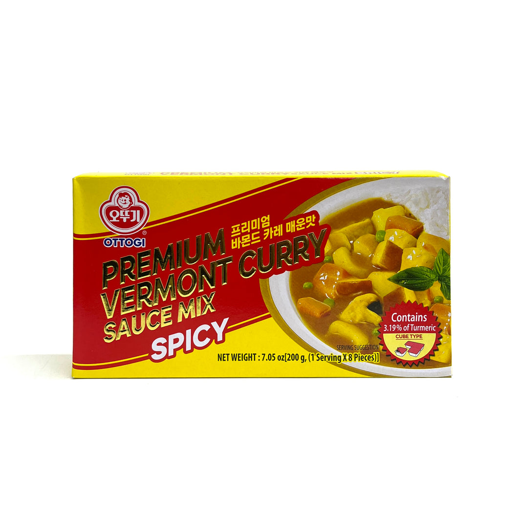 [Ottogi] Premium Vermont Curry Sauce Mix Spicy / 오뚜기 프리미엄 바몬드 카레 매운맛 (200g)
