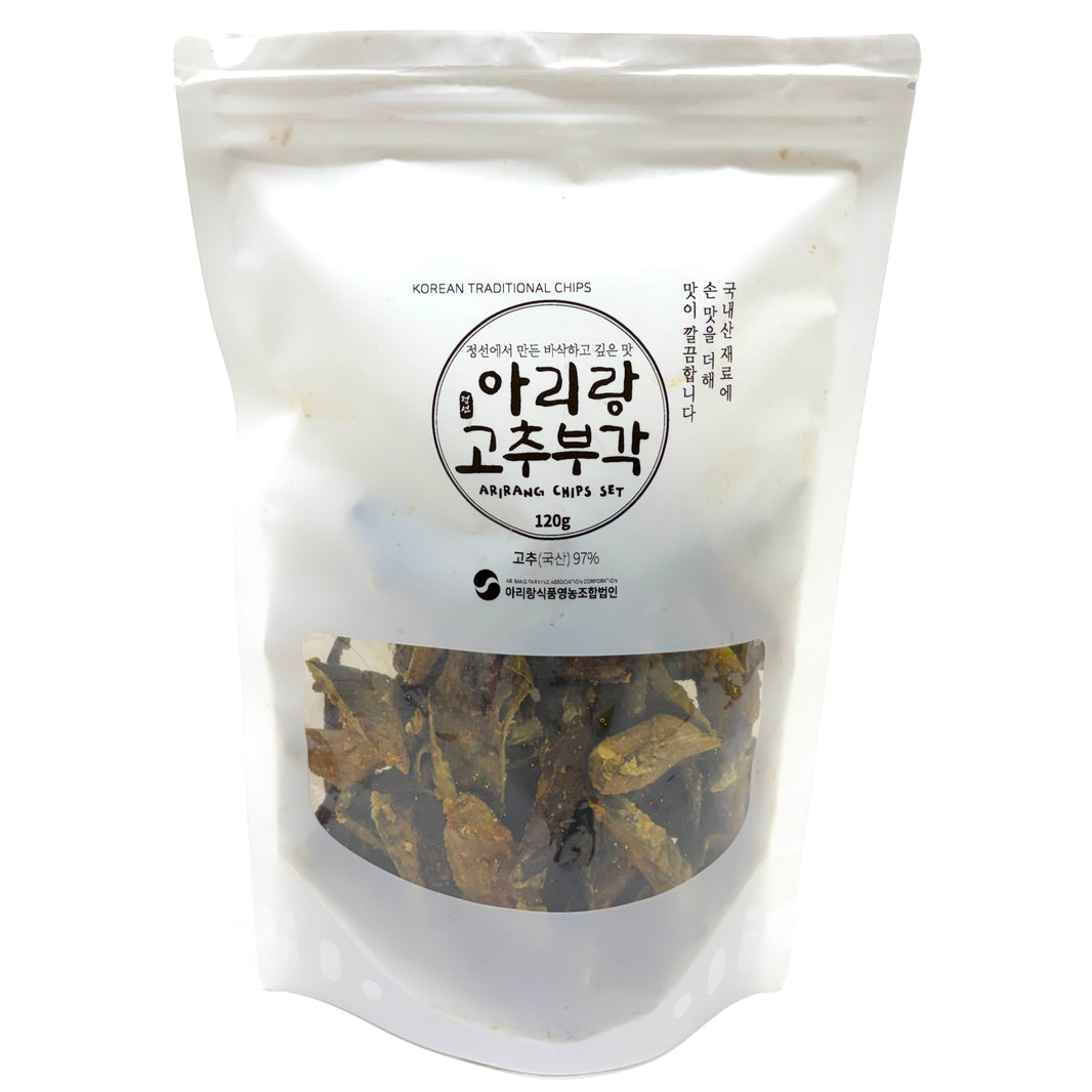 [Arirang] Korean Traditional Chips Hot Pepper Crisps / 아리랑 고추 부각 (120g)