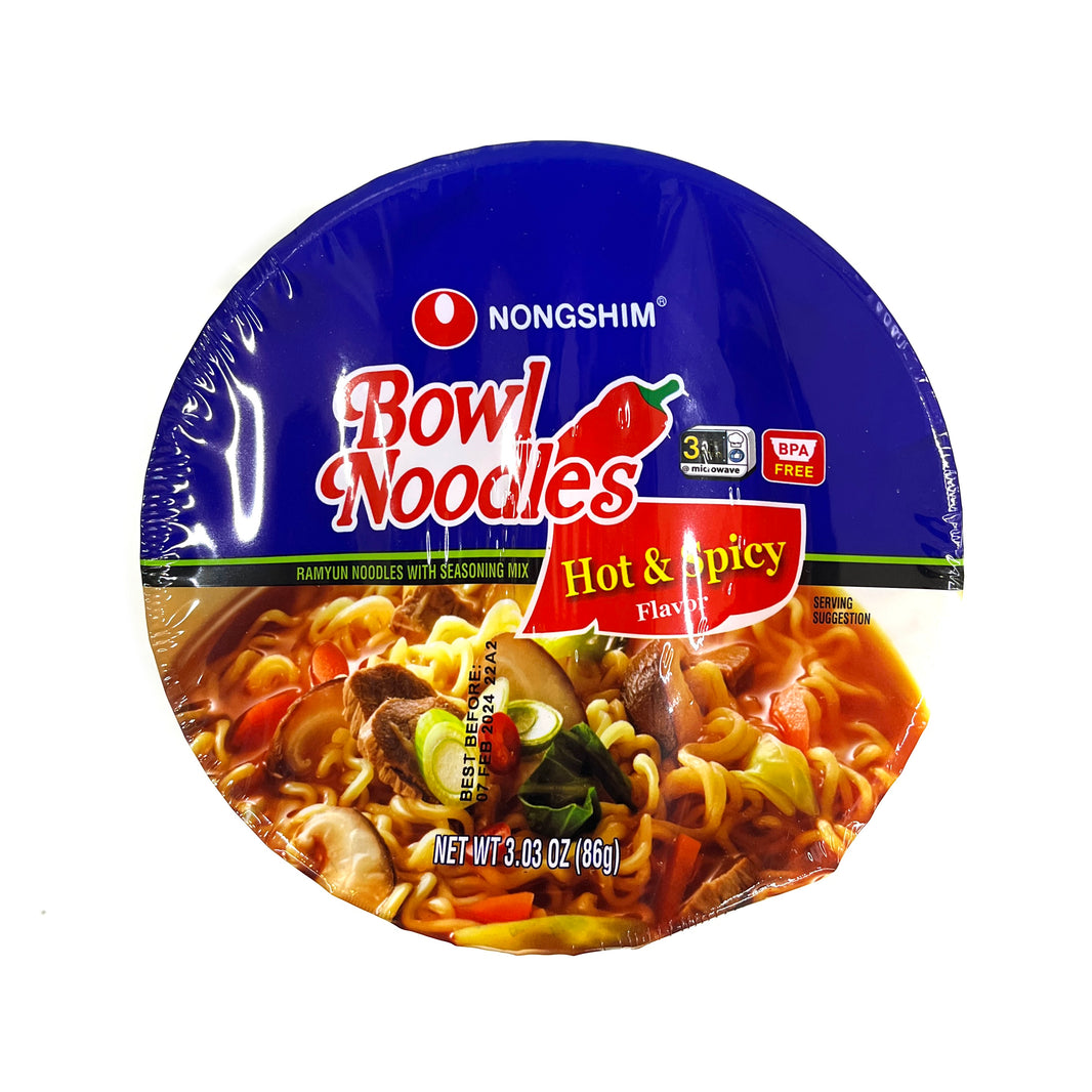 [Nongshim] Bowl Noodle Soup Hot & Spicy / 농심 육개장 사발면 (3pcs or 12pcs)