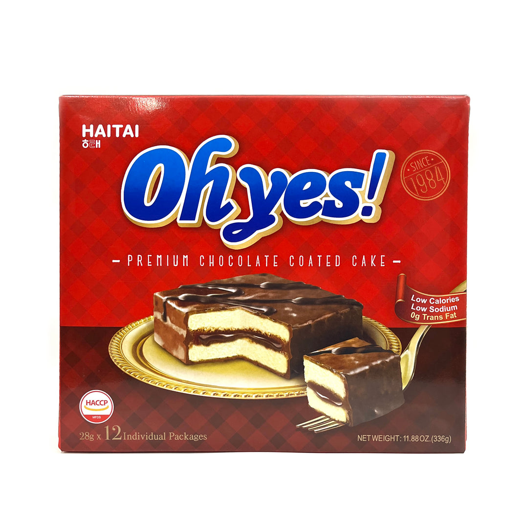 [Haitai] Oh Yes! Premium Chocolate Coated Cake / 해태 오예스 오리지널 (336g)