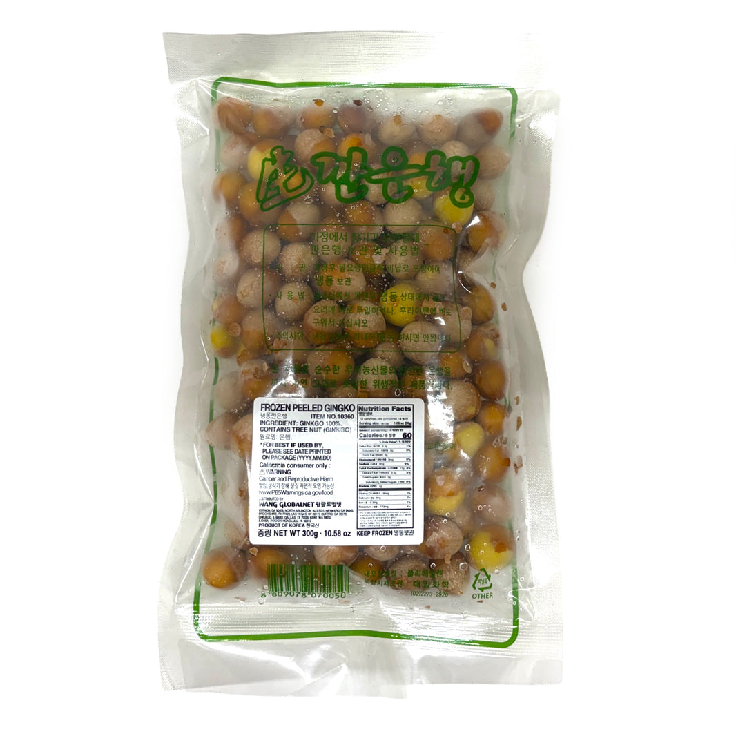 [Asan] Frozen Peeled Gingko / 아산 율림 영농 조합 생 깐 은행 냉동 (300g)