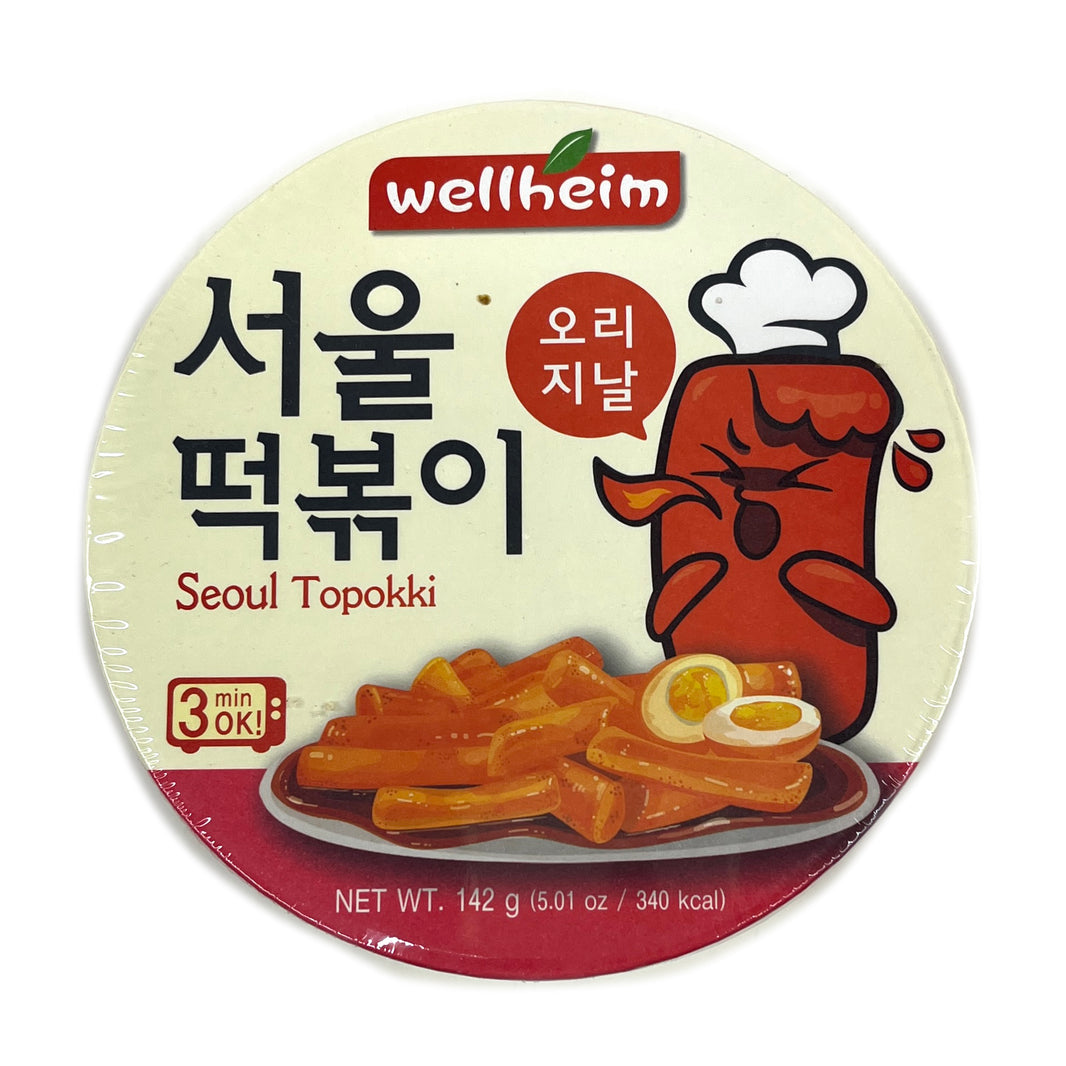 [Wellheim] Seoul Topokki Original / 웰햄 서울 떡볶이 컵 떡볶이 오리지날 작은컵 (142g)