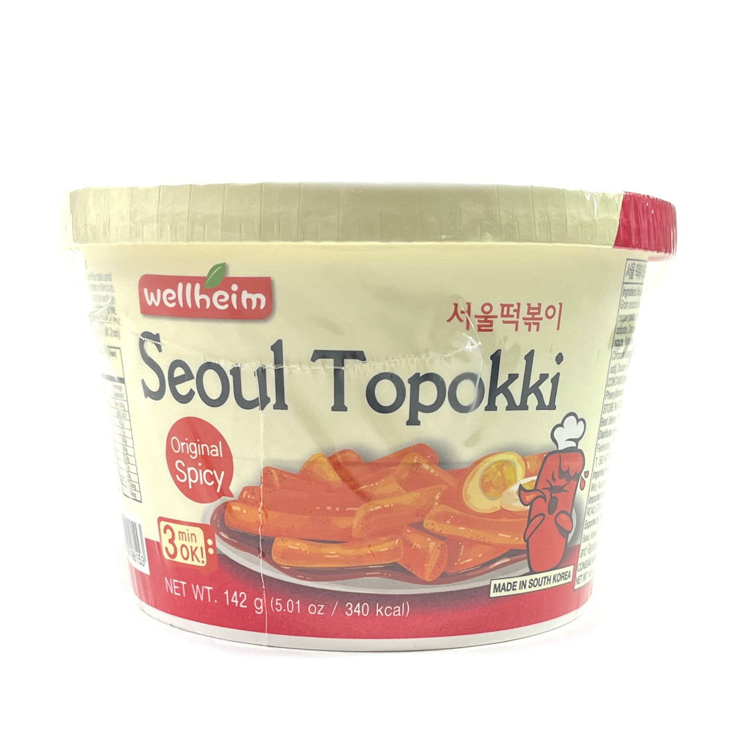 [Wellheim] Seoul Topokki Original / 웰햄 서울 떡볶이 컵 떡볶이 오리지날 작은컵 (142g)