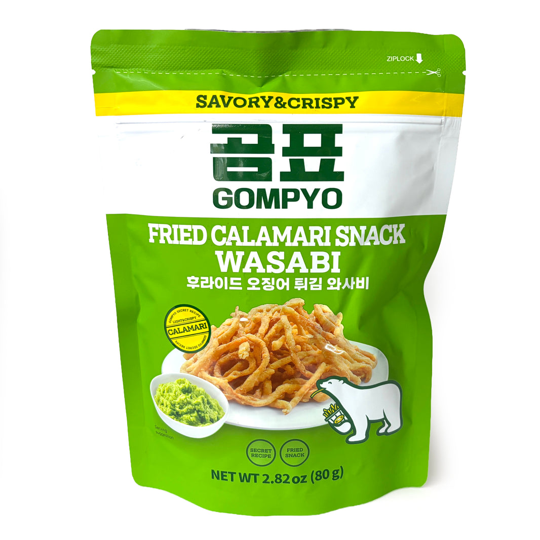 [Gompyo] Fried Calamari Snack Wasabi / 곰표 후라이드 오징어 튀김 와사비 (80G)