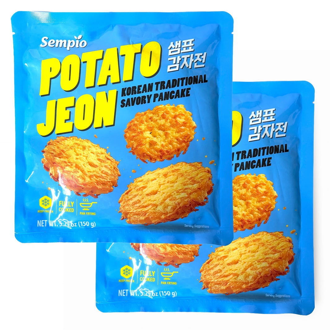 [Sempio] Korean Traditional Potato Pancakes Potato Jeon / 샘표 감자전 빈대떡 전 (150g x2pk)