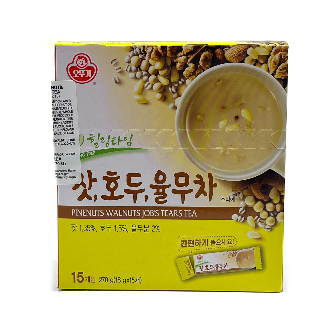 [Ottogi] Pinenut & Wallnet & Job's Tears Tea / 오뚜기 힐링타임 잣, 호두 율무차 (270g, 18g x 15 ea) (Copy)