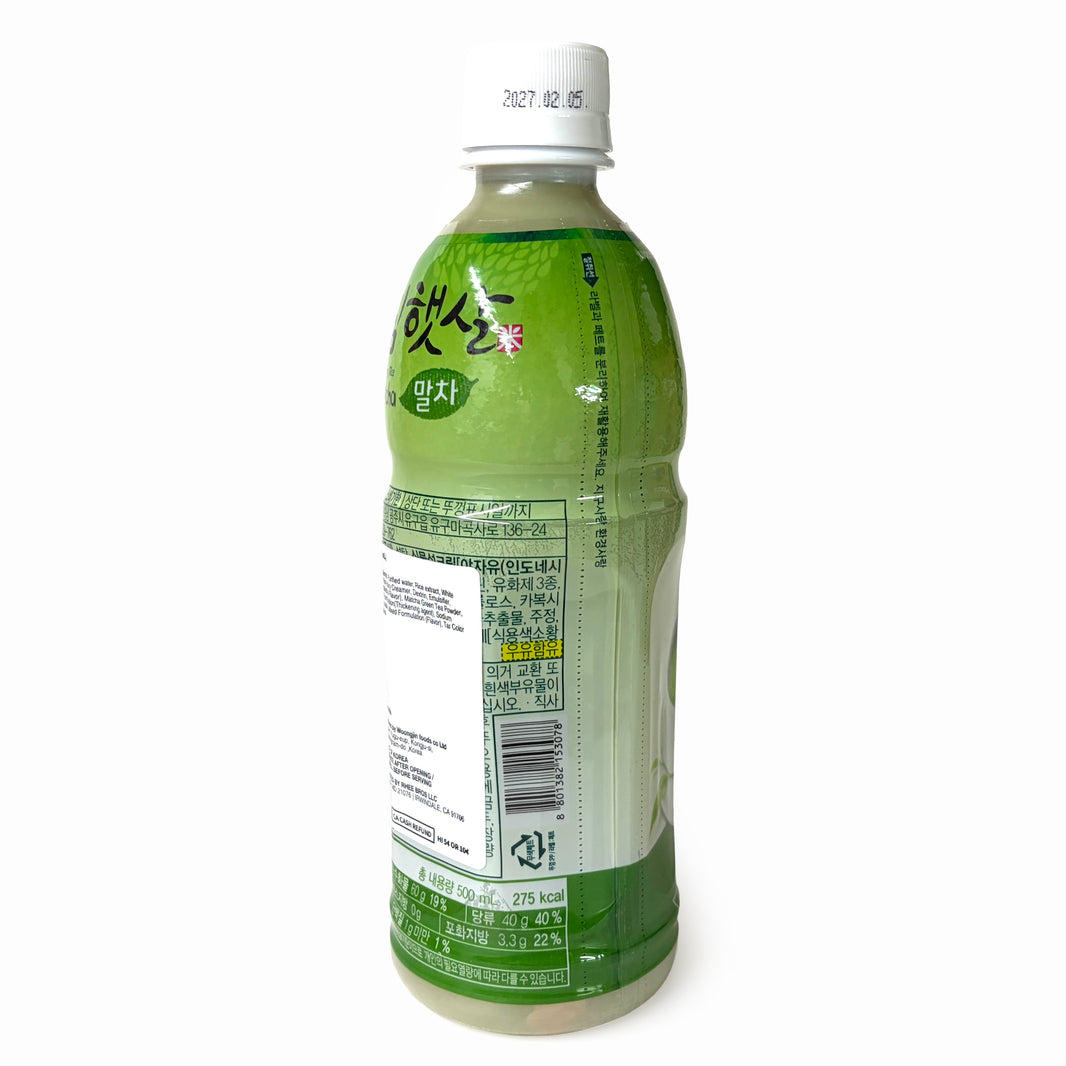[Woongjin] Matcha Flavored Drink - Morning Rice / 웅진 아침햇살 아침을 먹자 말차 (500ml)