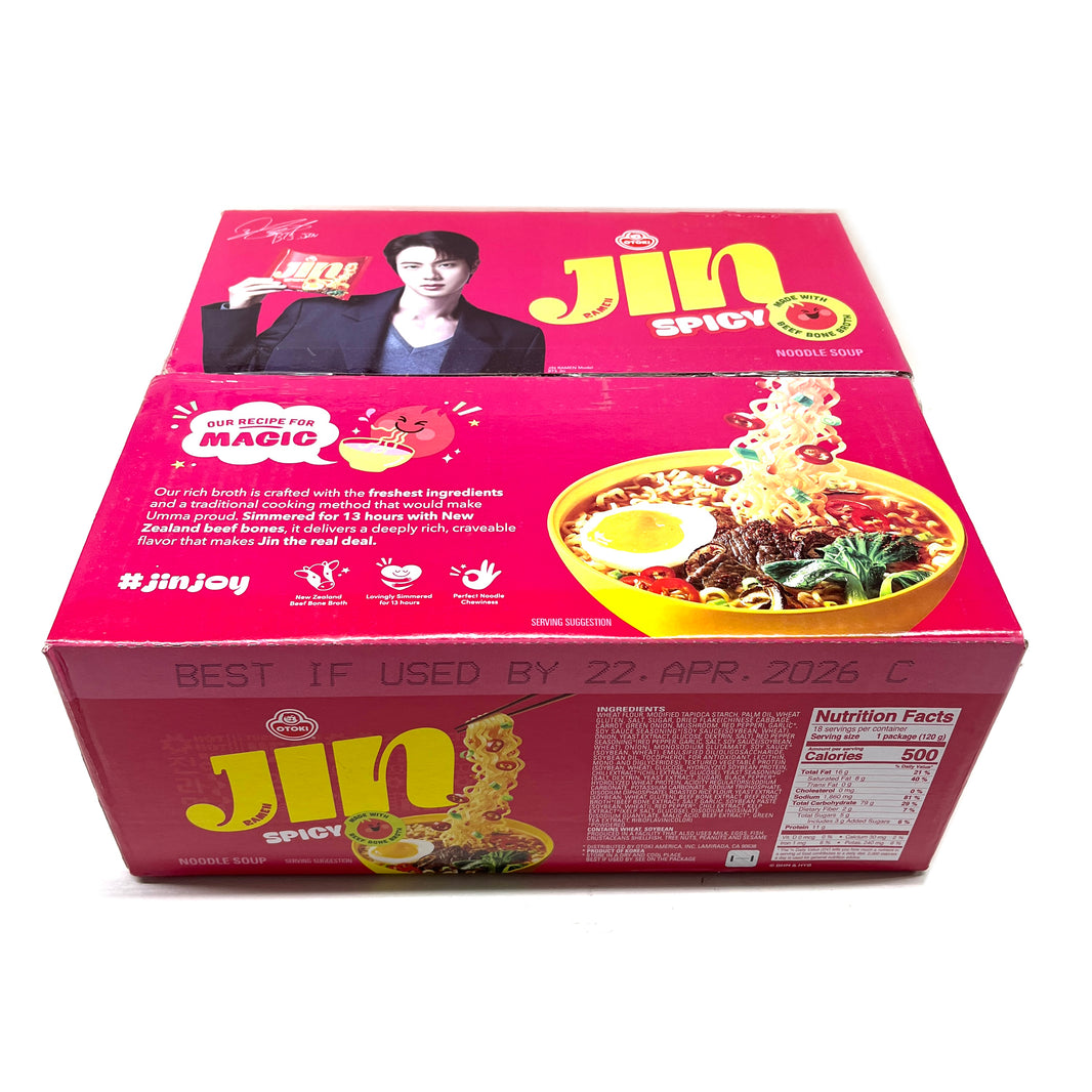 [Ottogi] Jin Ramen Hot 18pk Box / 오뚜기 진라면 매운맛 (18pk/box)