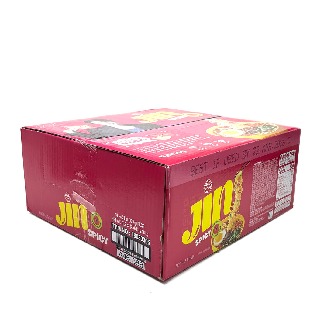 [Ottogi] Jin Ramen Hot 18pk Box / 오뚜기 진라면 매운맛 (18pk/box)