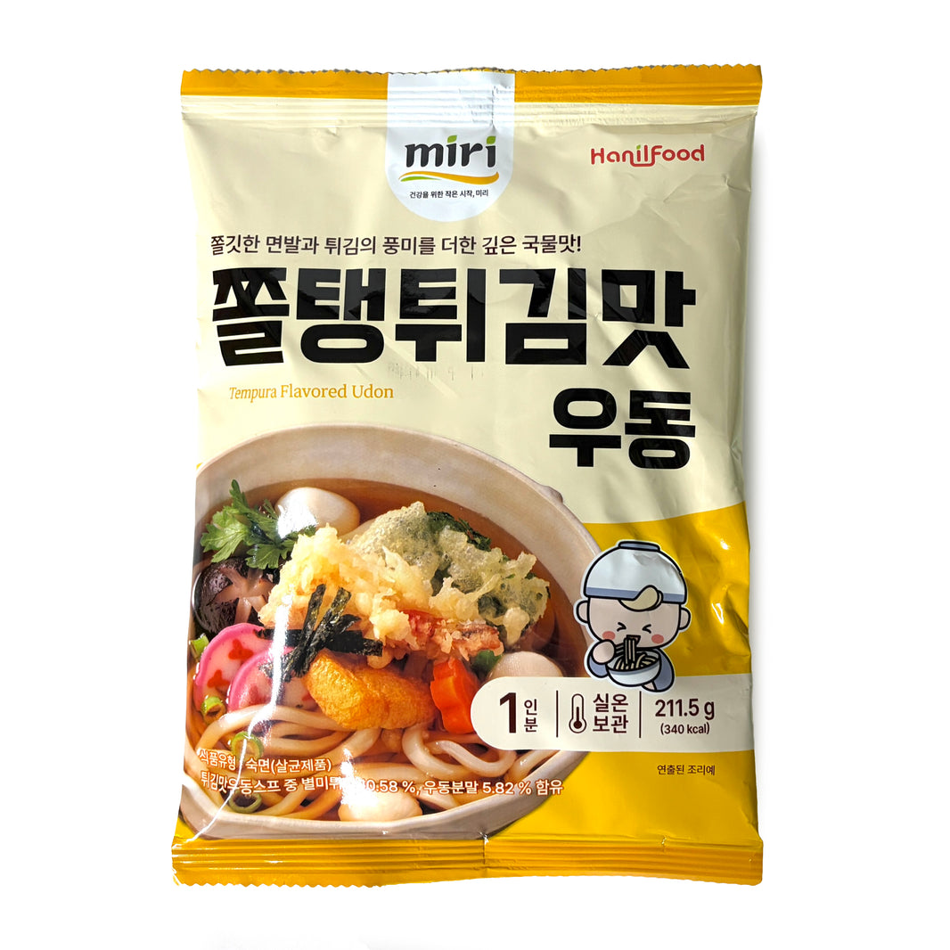 미리 쫄탱 튀김맛 우동 (211.5g/1인분 x2pk)