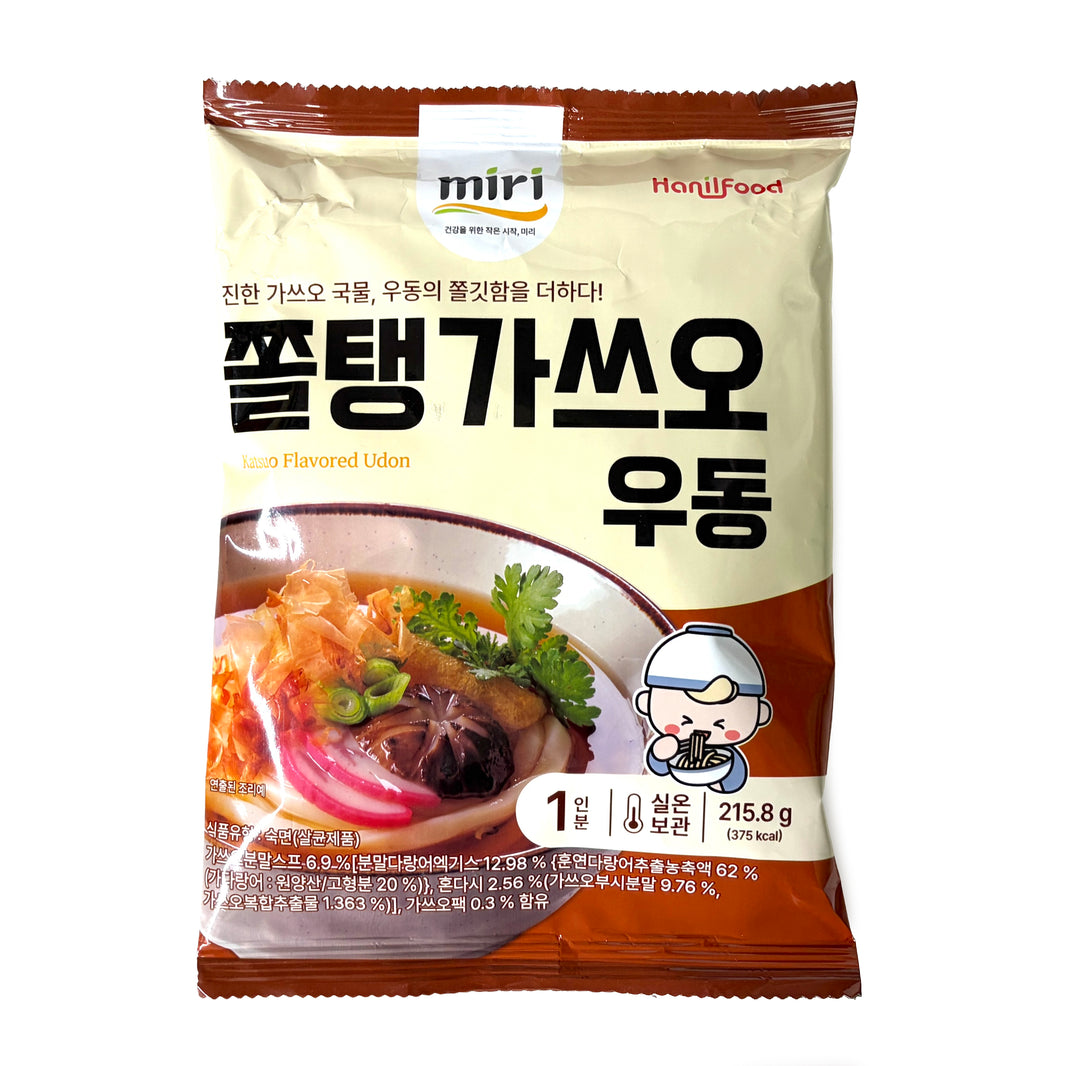 미리 쫄탱 가쓰오 우동 (215.8g/1인분 x2pk)