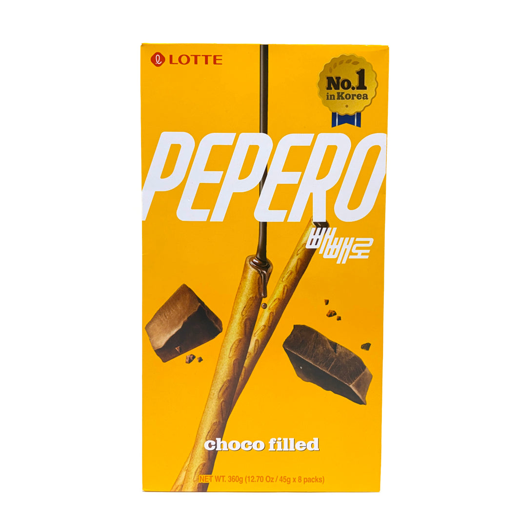 [Lotte] Pepero Choco Filled Big Size / 롯데 빼빼로 초코 필드 8 packs (360g)