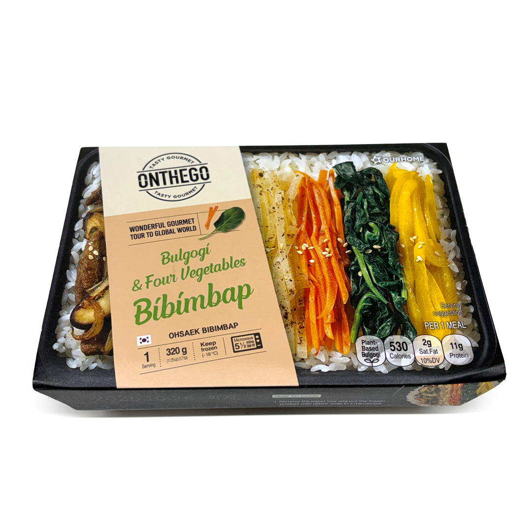 [Ourhome] Real Bites ONTHEGO Bulgogi & Four Vegetables Bibimbap / 아워홈 온더고 4색 비빔밥 (320g)