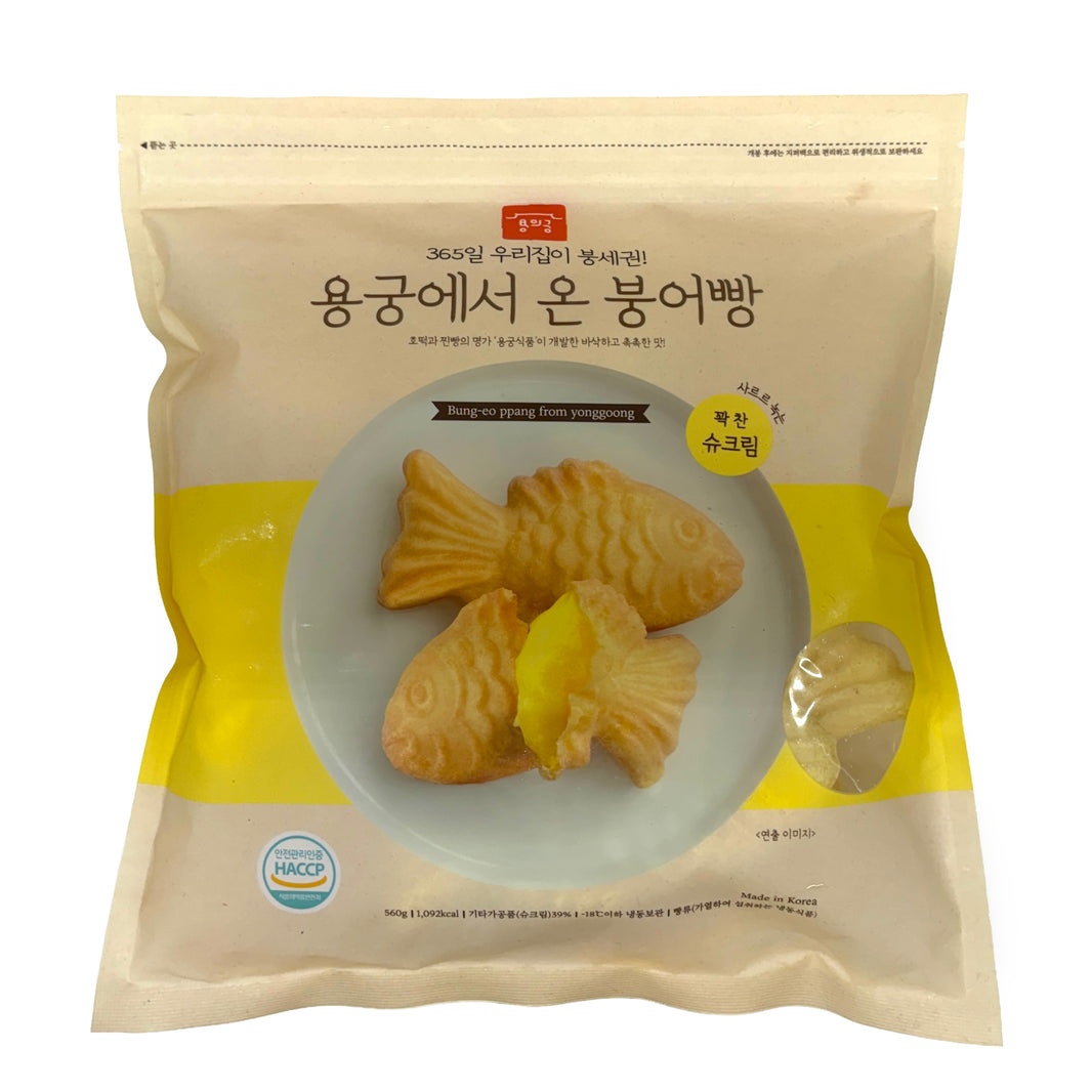 [Yonggoong] Bung-eo PPang from Yonggoong Sweet Custard Cream Filling Bun / 용의궁 용궁에서 온 슈크림 붕어빵 (560g)