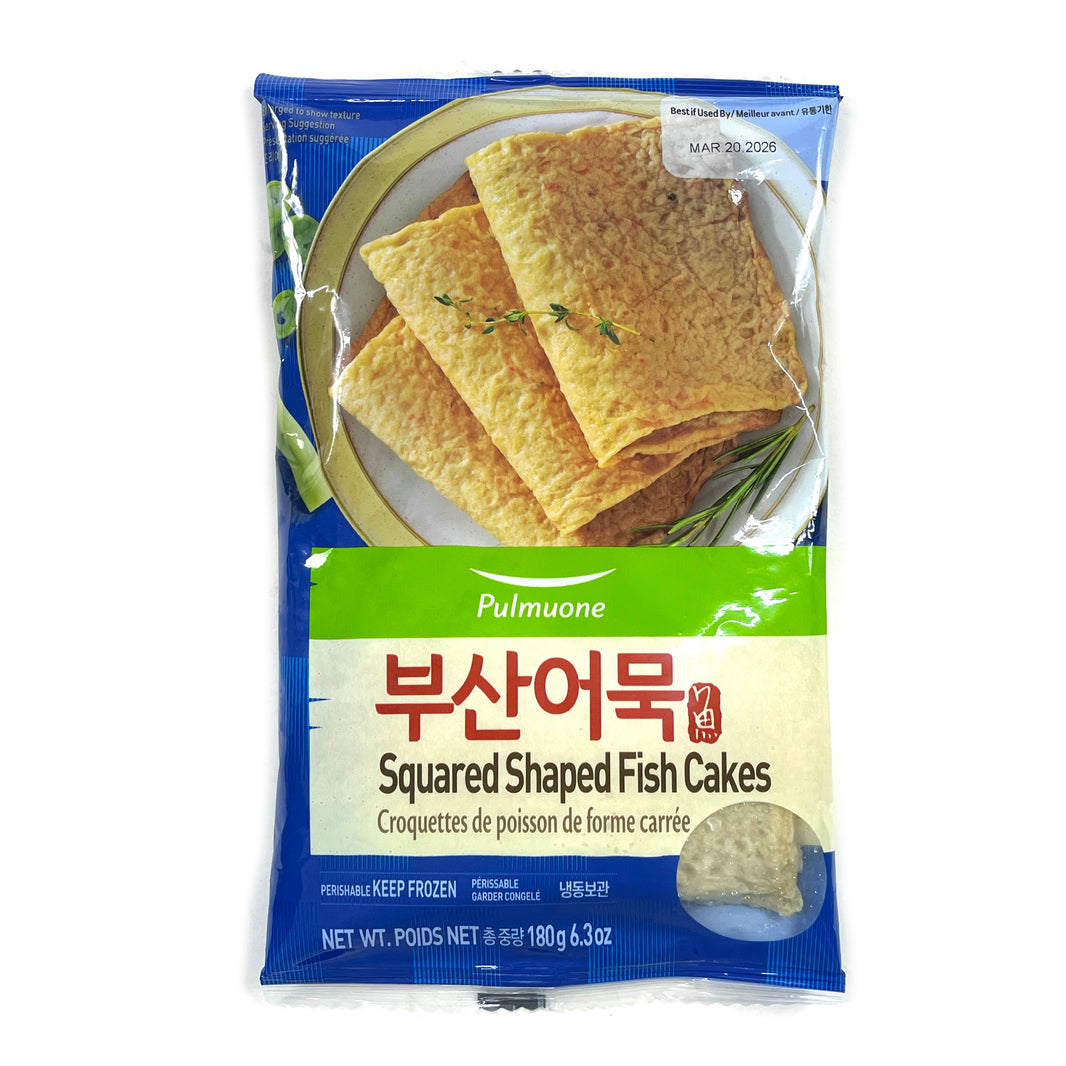 [Pulmuone] Squared Shaped Fish Cakes / 풀무원 부산 어묵 사각 (180g)