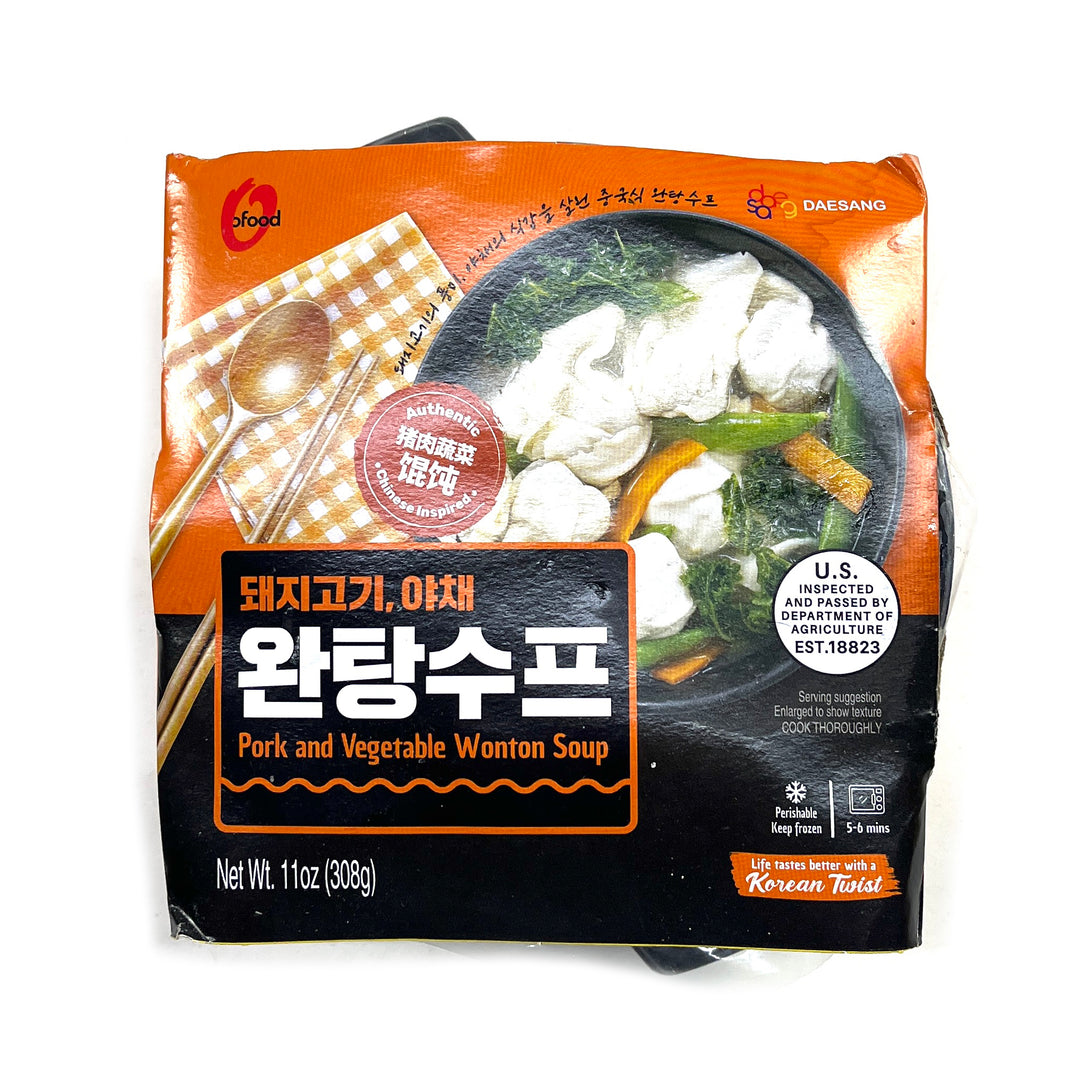 [Ofood] Pork & Vegetable Wonton Soup Dumpling / 오푸드 돼지고기 야채 완탕 수프 만두 (308g)