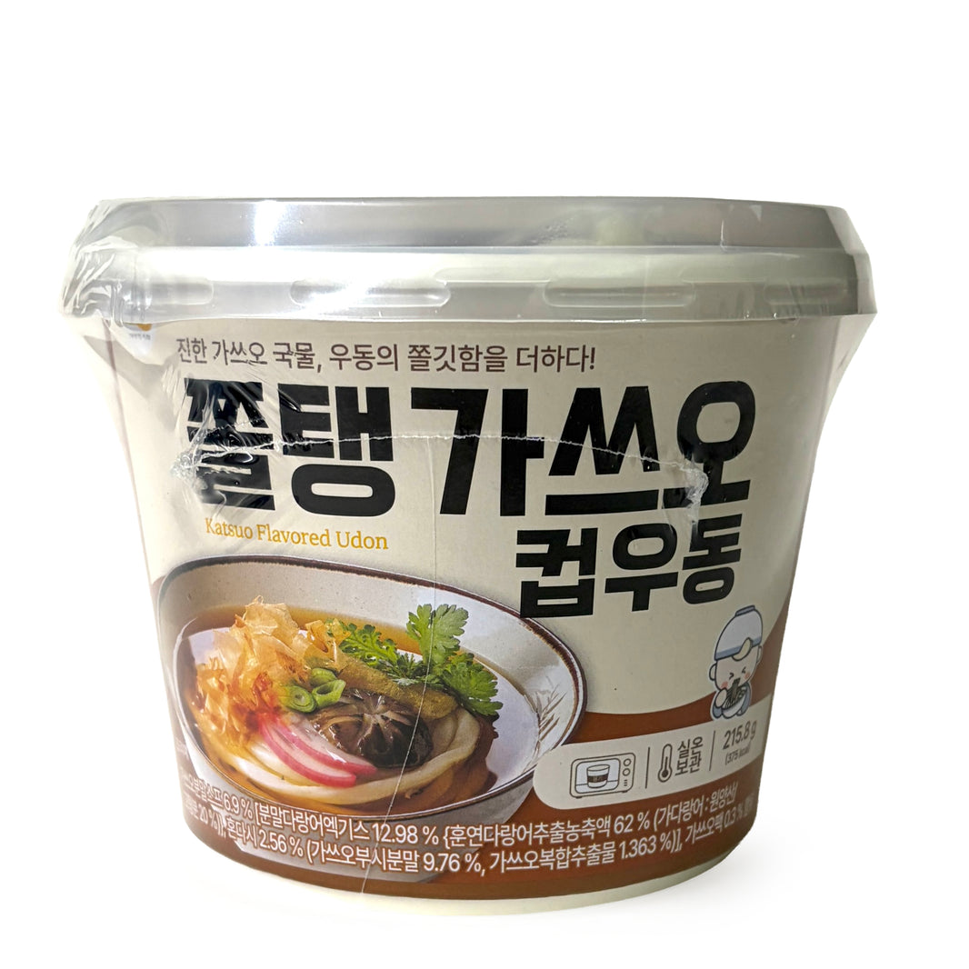 [Miri] Katsuo Flavored Udon Bowl / 미리 쫄탱 가쓰오 우동 큰컵 컵우동 (215.8g/1인분 x2pk)