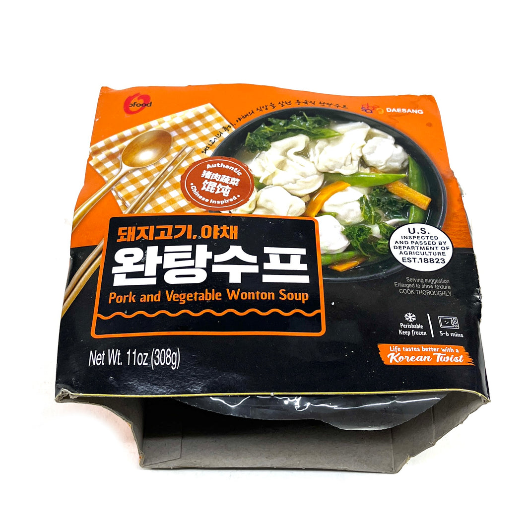 [Ofood] Pork & Vegetable Wonton Soup Dumpling / 오푸드 돼지고기 야채 완탕 수프 만두 (308g)