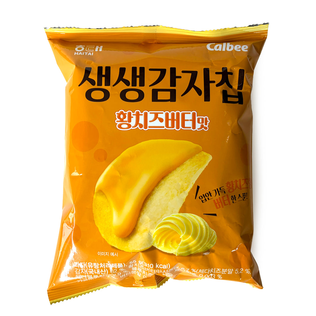 [Haitai] Potato Chip Cheddar Cheese / 해태 생생 감자 칩 황 치즈 버터맛 (55g)