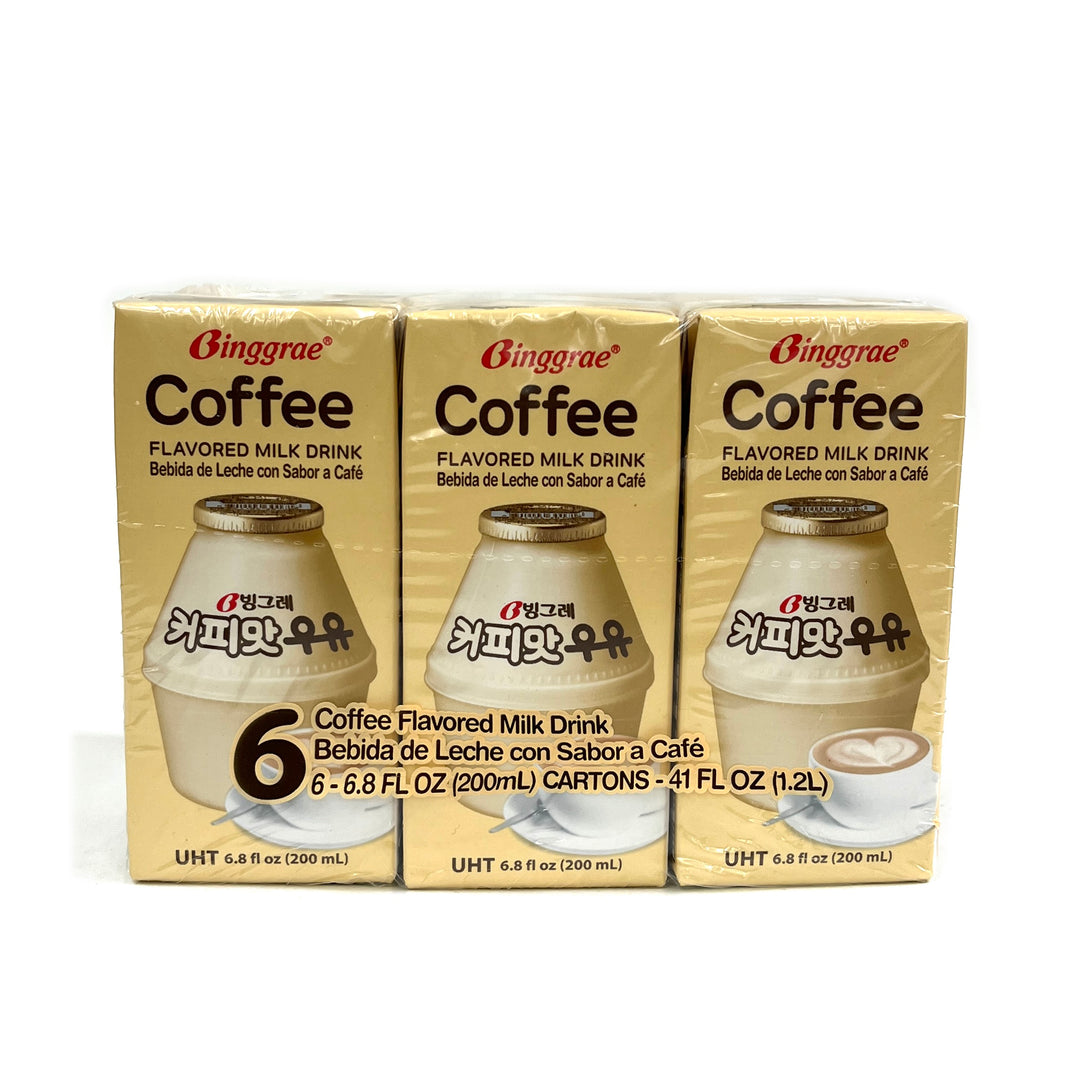 [Binggrae] Coffee Flavored Milk Drink / 빙그레 커피 우유 (6pk)