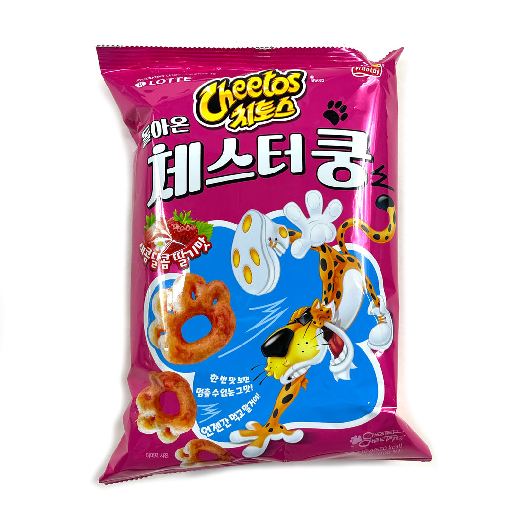 [Lotte] Cheetos Strawberry / 롯데 치토스 돌아온 체스터 쿵 (110g)