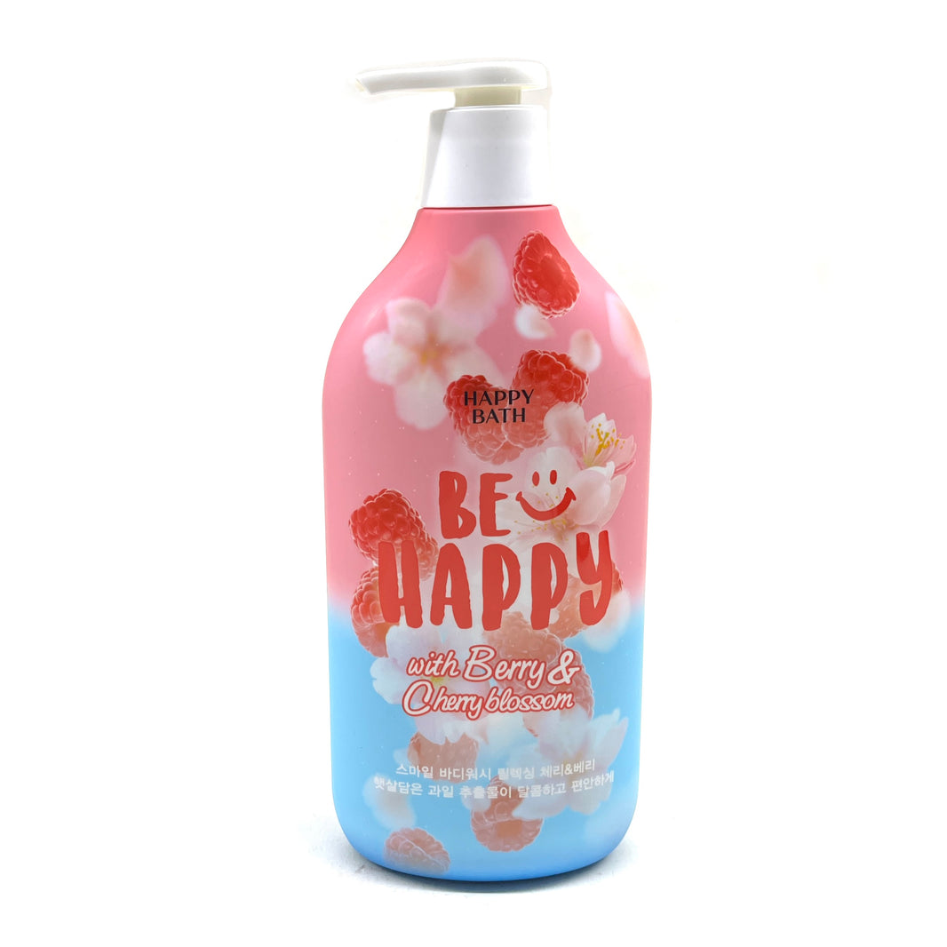 [Happy Bath] Be Happy w. Berry & Cherryblossom Body Wash / 해피바스 비 해피 베리 엔 벗꽃 바디워시 (900g)